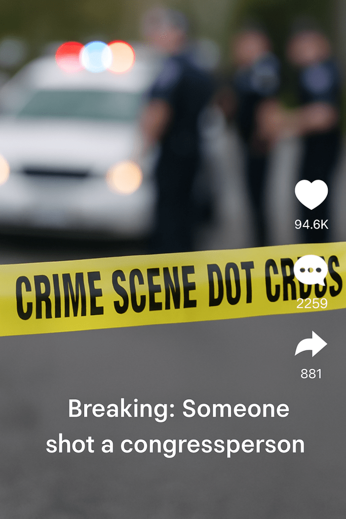 Breaking News - Congressperson shot